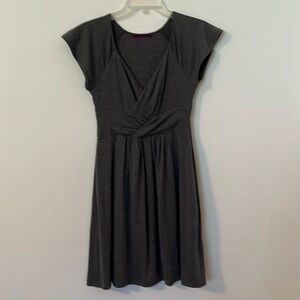 Anthropologie gray knit dress